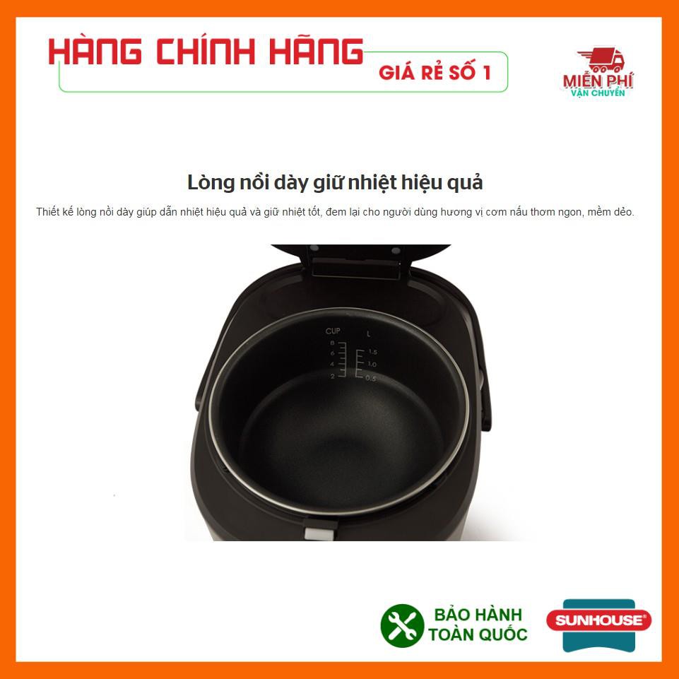 NỒI CƠM ĐIỆN CAO TẦN 1.5l SUNHOUSE MAMA SHD8955, NỒI CƠM ĐIỆN SUNHOUSE SIÊU BỀN, LÒNG NỒI ĐÁY PHỦ CHỐNG DÍNH WHITFORD