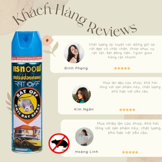 Chai (Bình) Xịt Đuổi Chuột Rat Off - Anti Rat Spray Thái Lan