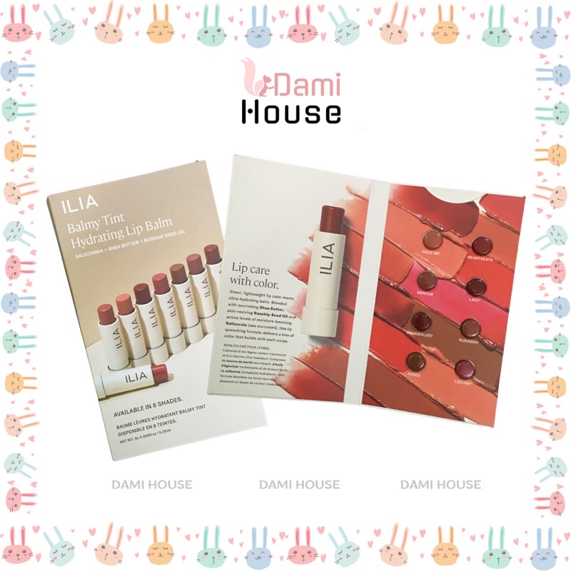 (Sample) Son dưỡng môi có màu ILIA Balmy Tint Hydrating Lip Balm 8 màu