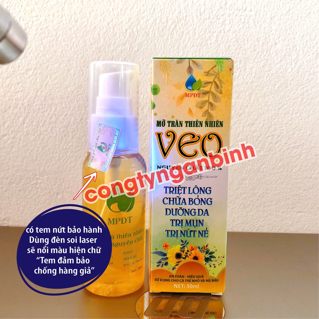 Mỡ trăn triệt lông Bikini, Vùng kín, Chân, Tay, Nách, Ngực, Bụng, Body (10/30ml) vĩnh viễn U Minh Hạ an toàn hiệu quả