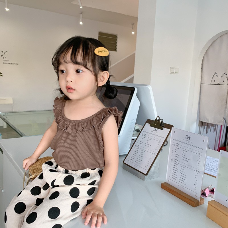 Áo ba lỗ trẻ em - Áo thun co dãn cho bé gái Từ 7kg đến 28kg THAOBE KIDS