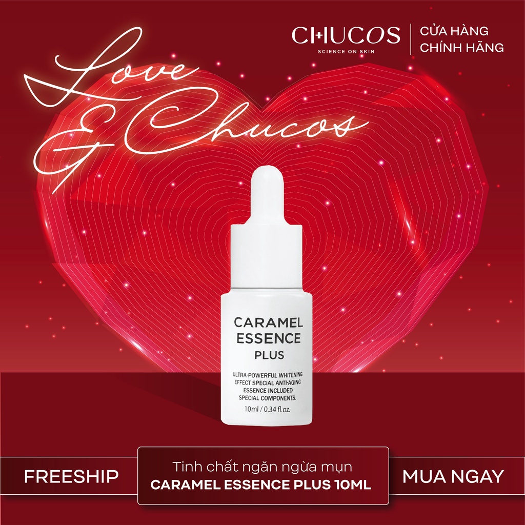 Tinh chất ngăn ngừa mụn và phục hồi da Chucos Caramel Essence Plus (10ml)