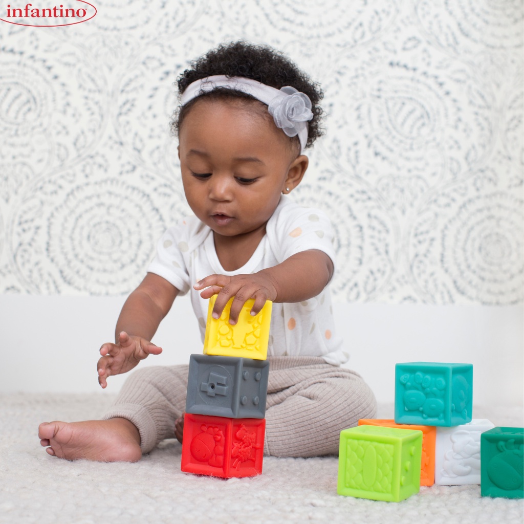 Đồ Chơi Xếp Hình 3D INFANTINO Sắc Màu, Hình Thù Khác Nhau - Giúp Bé Phát Triển Toàn Diện Cho Bé