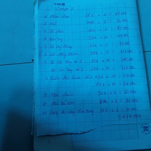 Compo khách đặt