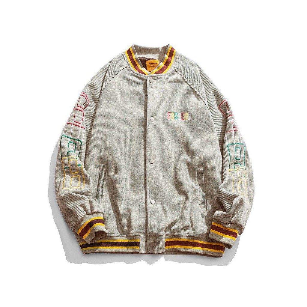 Áo Bomber nữ cổ vuông chất liệu nhung thêu logo phối tay TP01 | BigBuy360 - bigbuy360.vn