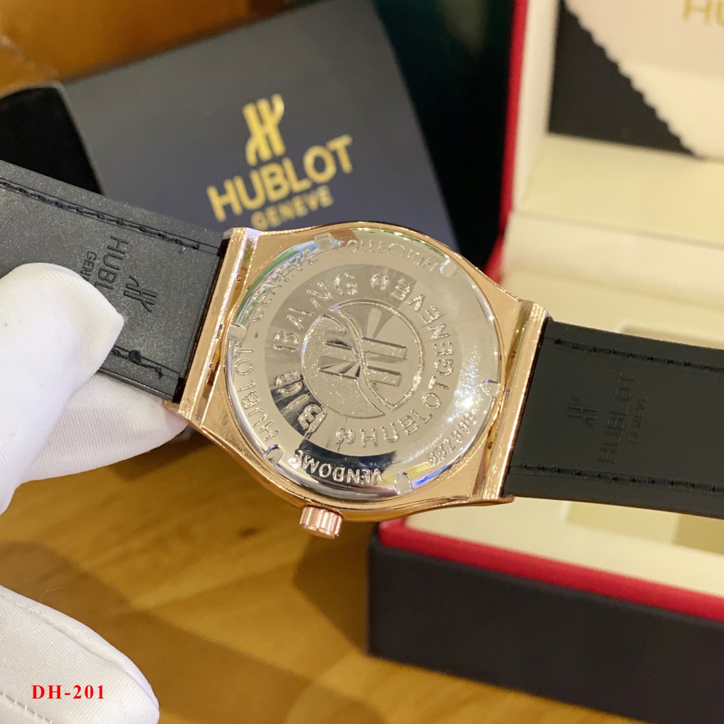 Đồng hồ nam Hublot - Đồng hồ máy pin thể thao, bảo hành 12 tháng DH201