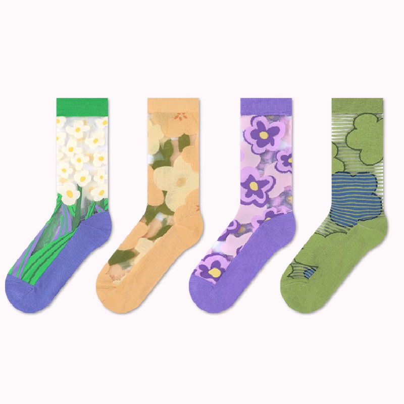 Tất cổ cao WAFNHA WAFNHA D187 thoáng khí in họa tiết hoạt hình dễ thương