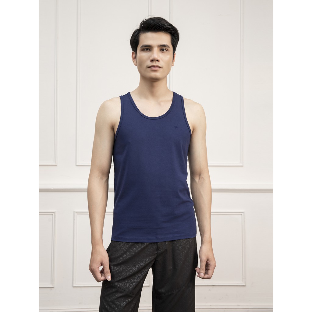 Áo tank top nam [ ARISTINO] từ sợi bông hữu cơ giúp áo mềm mại, xốp nhẹ, thấm hút tuyệt vời - ATTR05