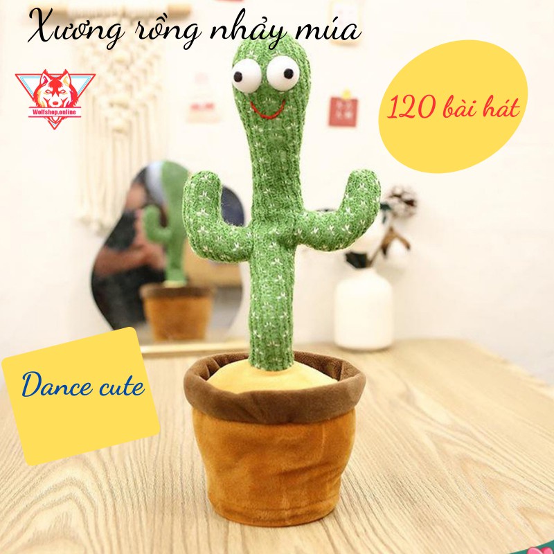 {HOT} Xương rồng nhảy múa, xương rồng nhồi bông điện tử nhảy múa 120 bài hát, nhại tiêng cute