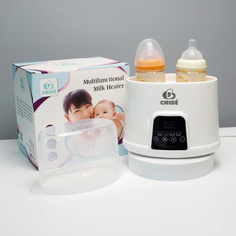 Máy hâm sữa đôi CHIBE- CB017, máy hâm cháo cho bé, giã đông, tiệt trùng đa chức năng, chính hãng - bảo hành 12 tháng