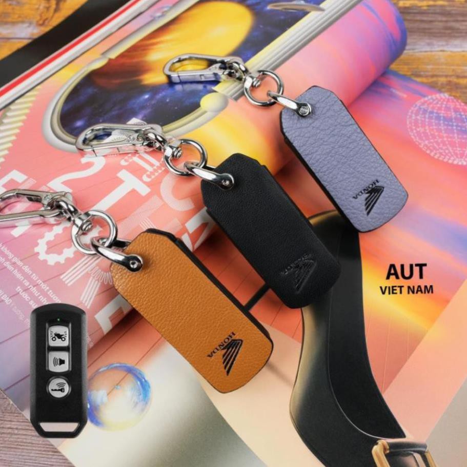 Bao da chìa khóa Smartkey Honda SH và SH Mode Handmade L V da bò cao cấp