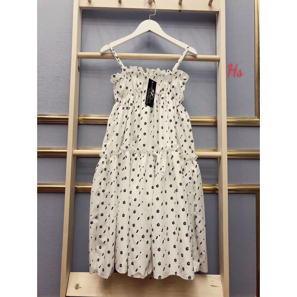 Váy 2 dây hoa nhí 🍉đầm babydoll 2 dây có họa tiết bông hoa nhỏ chất liệu vải co giãn nhẹ thiết kế theo style tiểu thư