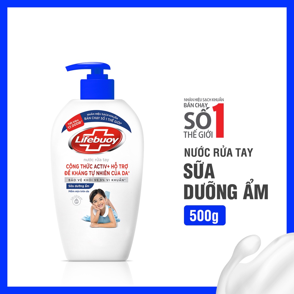 Nước rửa tay Lifebuoy chai 450g