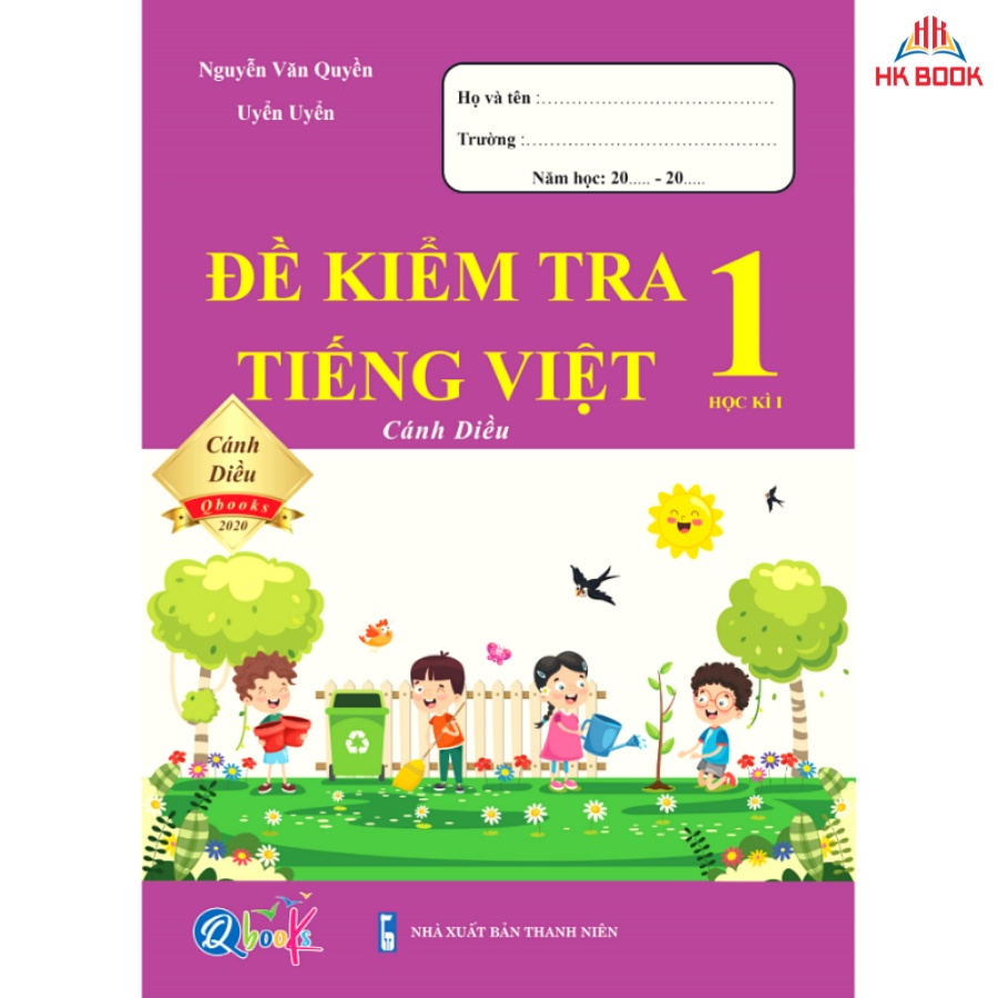 Sách - Đề Kiểm Tra Tiếng Việt 1 (Cánh Diều) - Học Kì 1 (1 quyển)