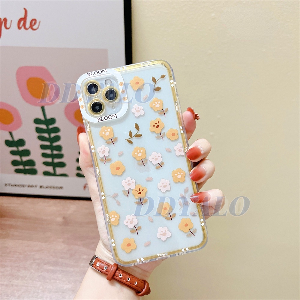 Ốp Điện Thoại TPU Mềm Trong Suốt In Hoa Cho Realme C21Y C25Y Realme8i 9i RealmeC35 C11 2021 C20 C25 C25S C15 C12 C3 C2 Realme5 5i 6i 30A