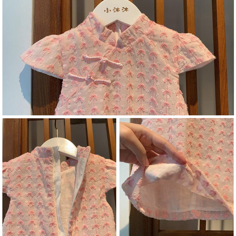 Đầm Sườn Xám Qipao Phong Cách Trung Quốc Cho Bé Gái