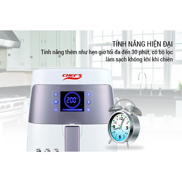 Nồi chiên không dầu Chef's EH-CWF180 (2.5L) (Miễn phí giao tại HCM-ngoài tỉnh liên hệ shop)