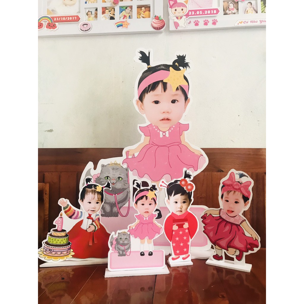 Chibi trang trí sinh nhật siêu rẻ