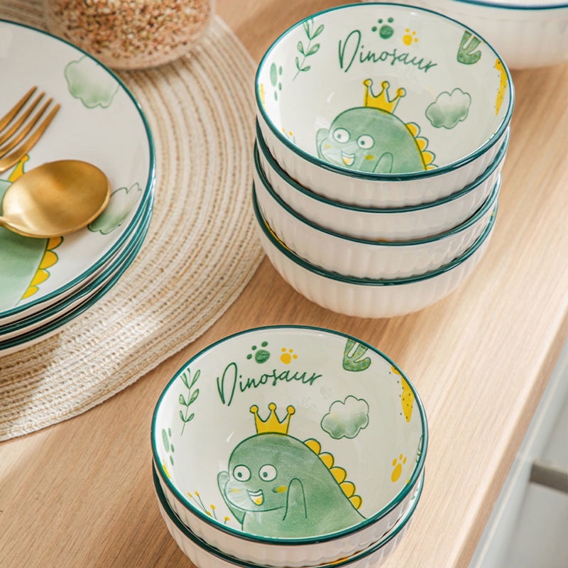 Bát Ăn Cơm Khủng Long Dễ Thương Cute Cho Bé