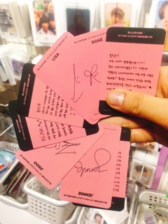 Set card Blackpink Album Square Up - Ảnh Kỷ niệm Blackpink 6x9