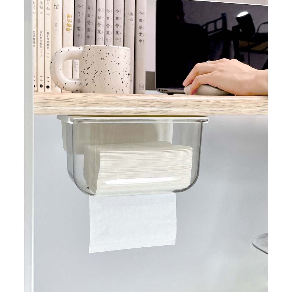 Hộp Đựng Khăn Giấy Gắn Tường Trong Suốt Chống Nước Không Cần Khoan Lỗ