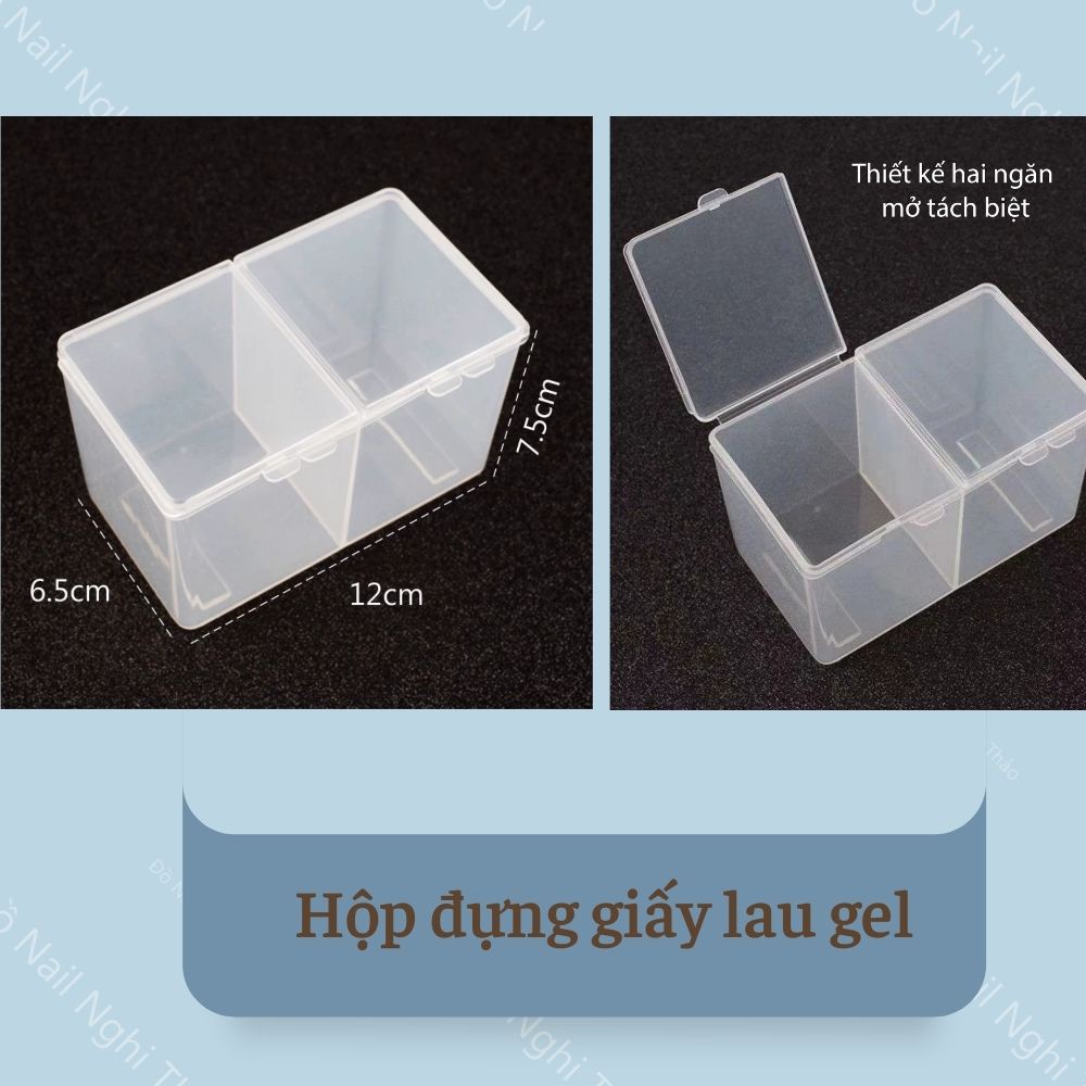 Hộp đựng giấy lau gel 2 ngăn