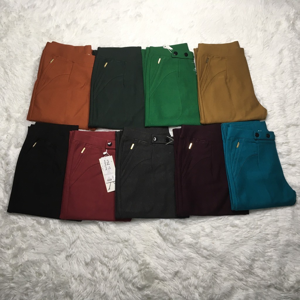 QUẦN TÂY NỮ DÀI- COTTON ĐẸP - LƯNG THUN - KIỂU 3 NÚT | BigBuy360 - bigbuy360.vn