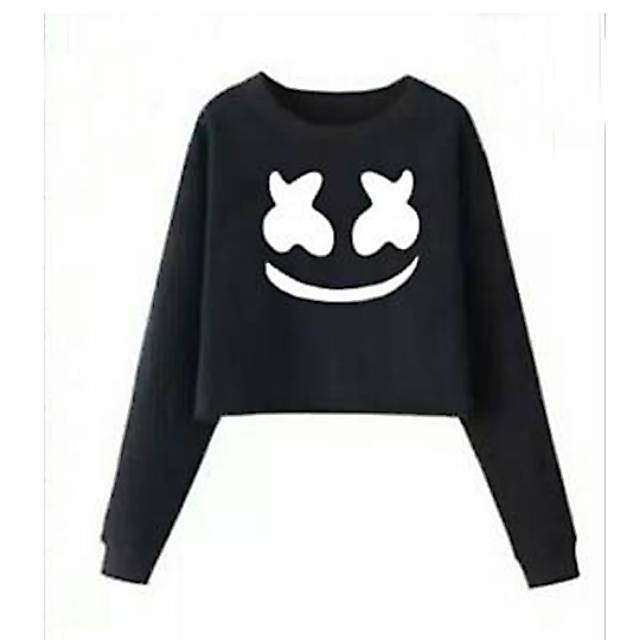 Áo Croptop In Hình Marshmello (ld 95, P 55)