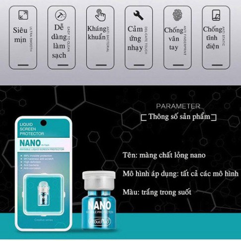 Nước cường lực, Dung dịch phủ Nano độ cứng 9H bảo vệ màn hình điện thoại, máy tính bảng, bề mặt kính… - Khuyến mãi sốc