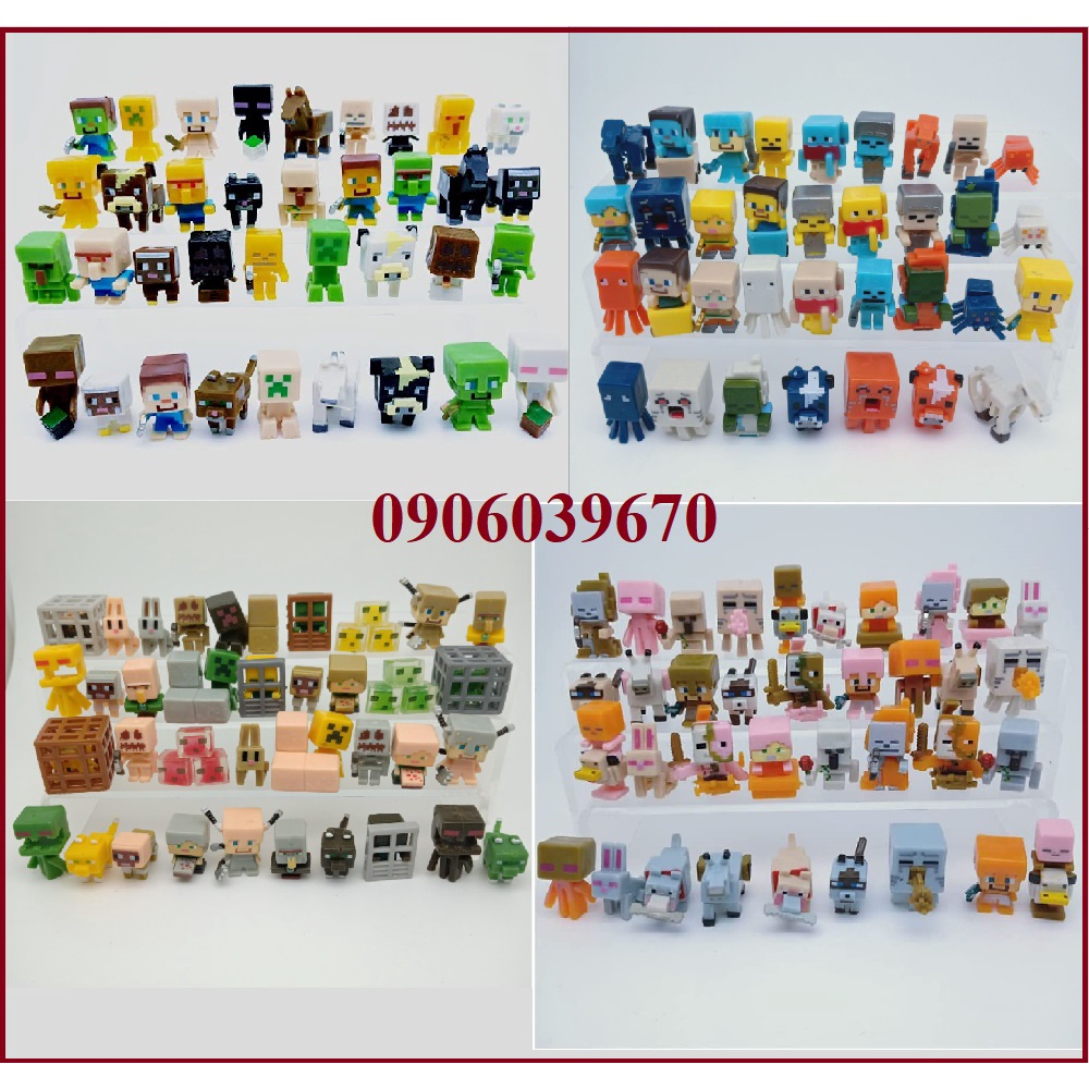  6 nhân vật minecraft mini figure random