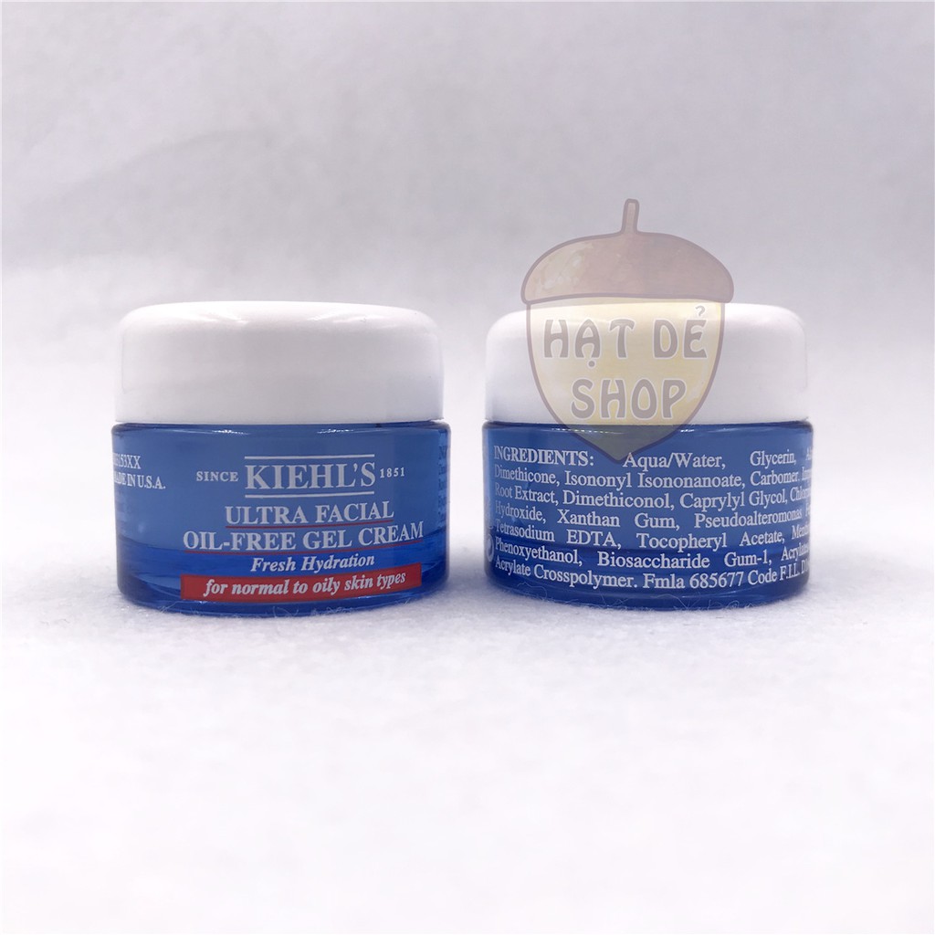 Kiehl's / Kiehls Dưỡng Ẩm Gel Cho Da Dầu Facial Oil Free Gel Cream 7ml-Hàng Chính Hãng