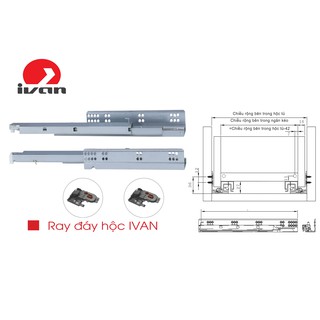 RAY TRƯỢT HƠI IVAN 02183.300 ( cặp 2 cái)