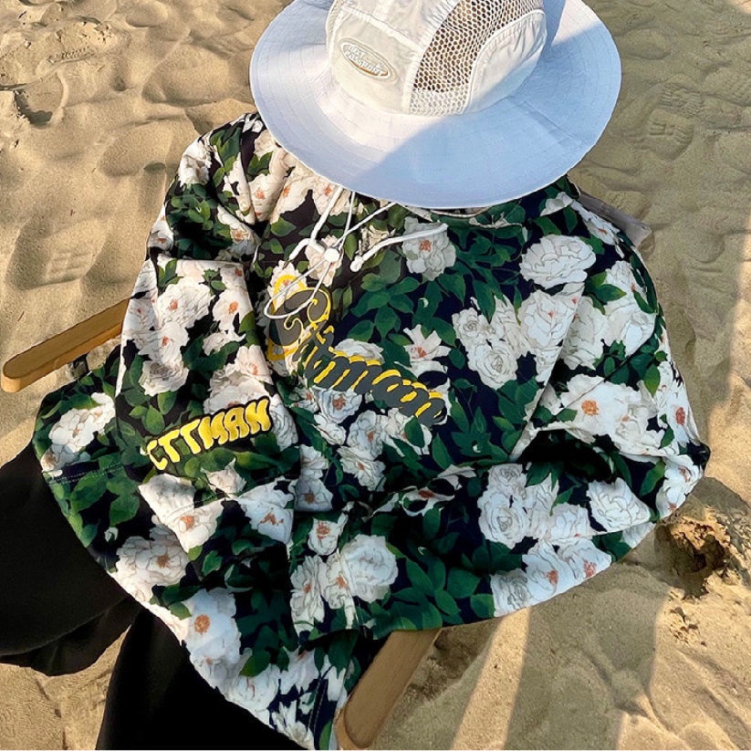 Áo hoodie tay dài in hoa thời trang | BigBuy360 - bigbuy360.vn