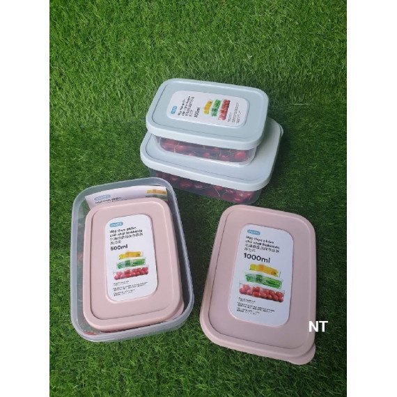 Combo 4 hộp nhựa đựng thực phẩm Inochi (CHỮ NHẬT)