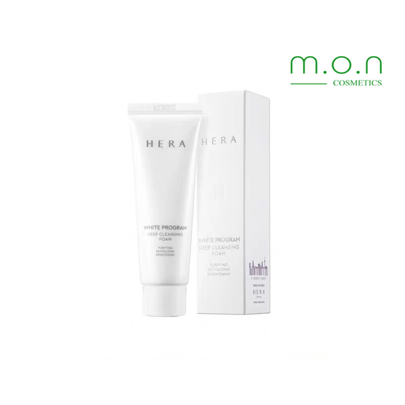 Sữa Rửa Mặt Trắng Da Se Khít Lỗ Chân Lông Hera White Program Deep Cleansing Foam 50ml - Sữa Rửa Mặt Hera