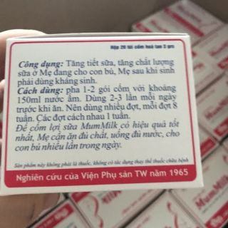 Cốm lợi sữa Mummilk hộp 20gói