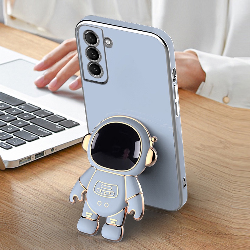 Ốp Điện Thoại Có Giá Đỡ Hình Phi Hành Gia Cho Samsung A03 A13 A12 M12 M53 A33 A53 A73 5G