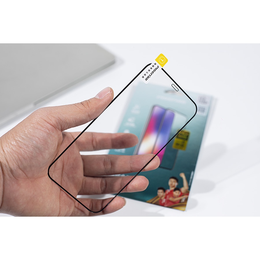 Kính cường lực Full màn hình Pisen cho điện thoại iPhone từ 7 Plus - 14 Pro Max (Đen) - Phụ Kiện 1986