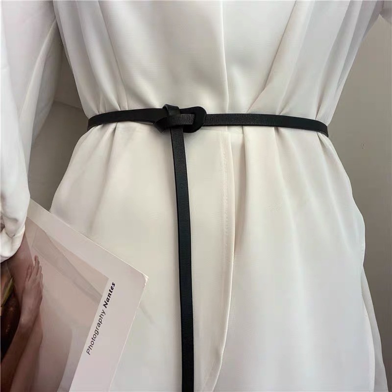 Đai váy áo da bản nhỏ 0.9cm xinh xắn ĐV008- Thắt lưng áo váy blazer nhỏ xíu da đẹp tiểu thư