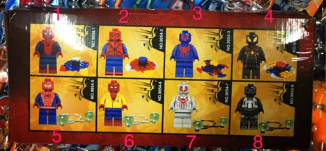 Đồ chơi trẻ em - Logo Super Heroes 8in1