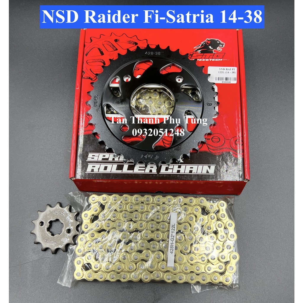 Nhông sên đĩa STB chính hãng: Exciter, Winner, Raider Fi, Satria, Sonic