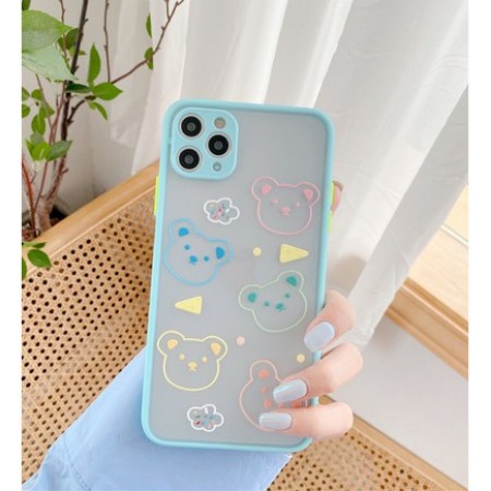 Ốp iPhone bảo vệ camera động vật lưng nhám iPhone 7 8 7 Plus 8 Plus X Xs Xr XsMax iPhone 11 11 Pro 11