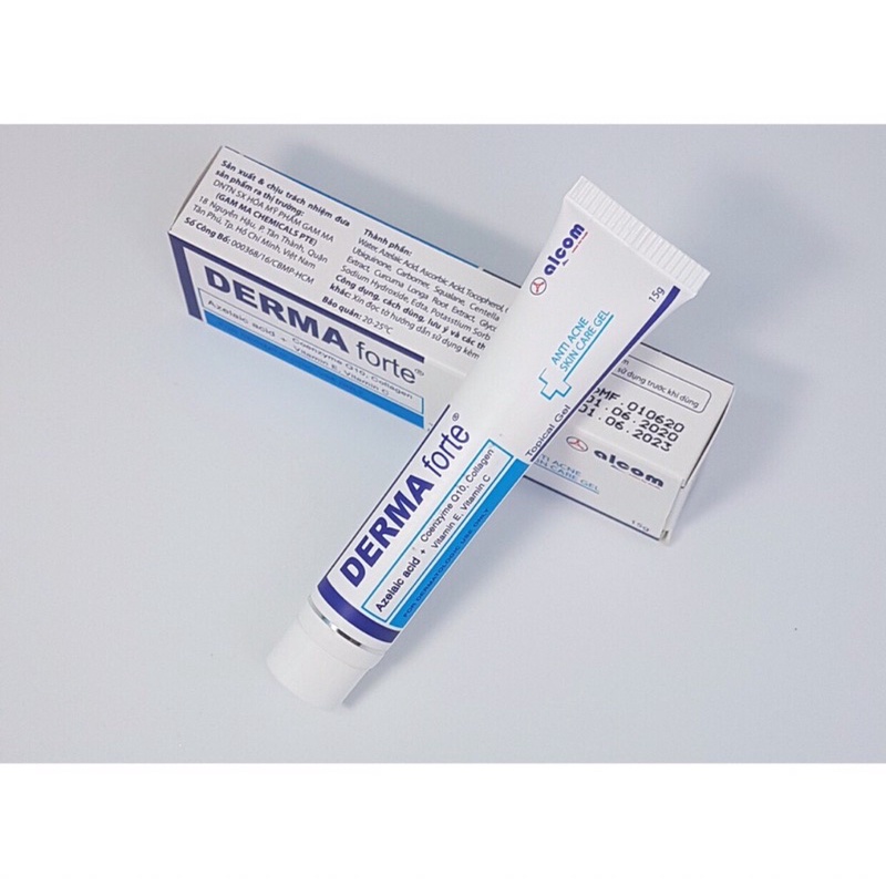 💯 Dema Forte Gel 15g- Mẫu mới Dema Advanced Giảm Mụn trứng cá
