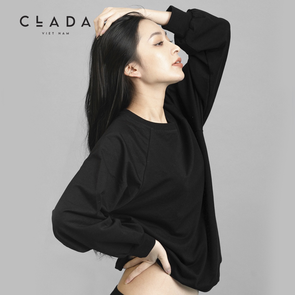 Áo sweater nỉ basic dáng suông | BigBuy360 - bigbuy360.vn