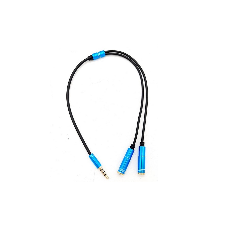 Dây chia 1 ra 2 tai nghe loa 4 khấc dài 35cm