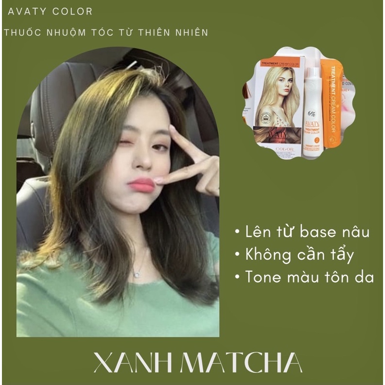 Thuốc nhuộm tóc Xanh Matcha
