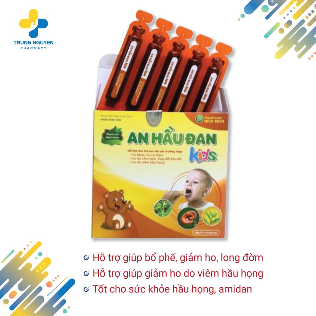 Hỗ trợ viêm họng, amidan ở trẻ nhỏ - An Hầu Đan Kids