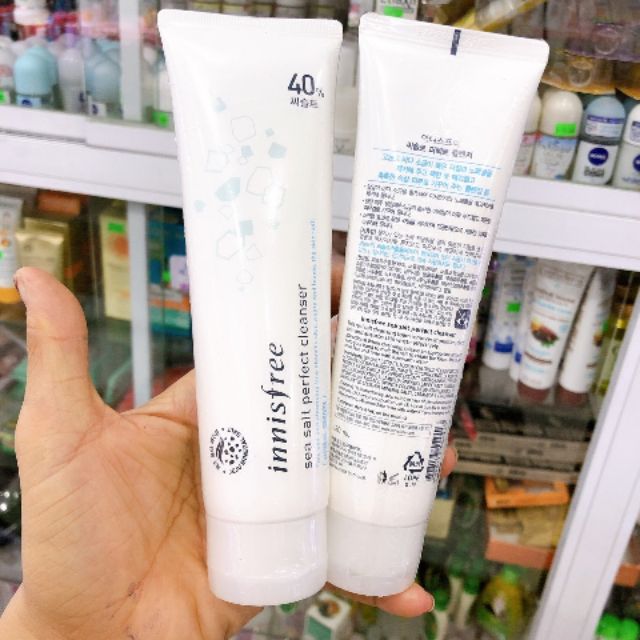 Sữa Rửa Mặt Làm Sạch Sâu Chiết Xuất Từ Muối Biển Innisfree Sea Salt Perfect Cleanser