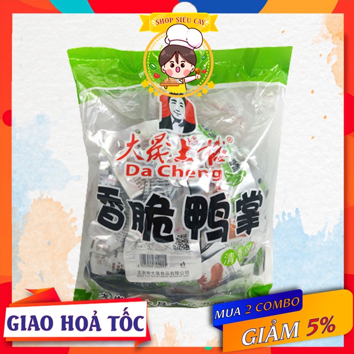 Bịch 30 Gói Chân vịt Tứ Xuyên Dacheng màu xanh không cay