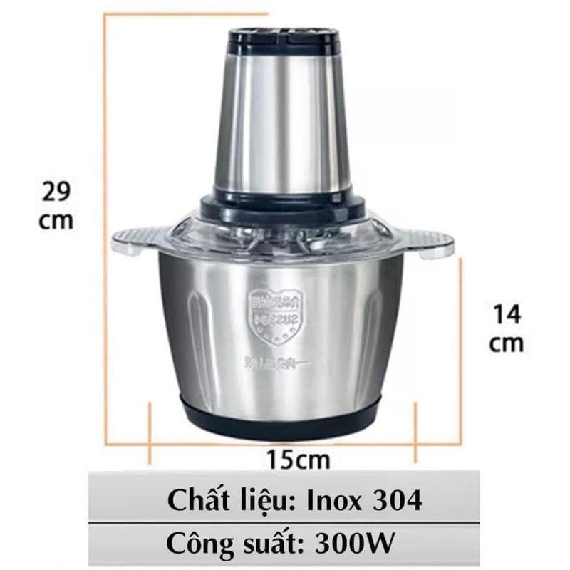 Máy xay thịt kitchen, cối inox 304